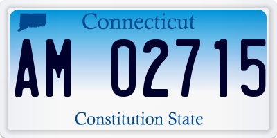 CT license plate AM02715