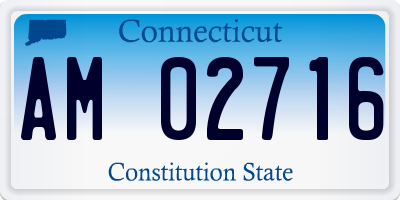 CT license plate AM02716