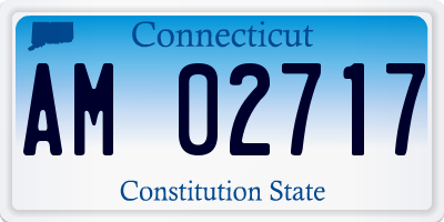 CT license plate AM02717