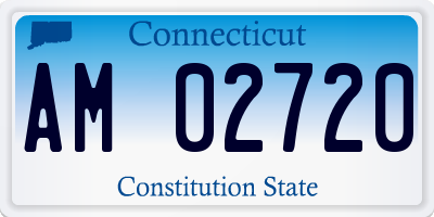 CT license plate AM02720