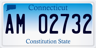 CT license plate AM02732