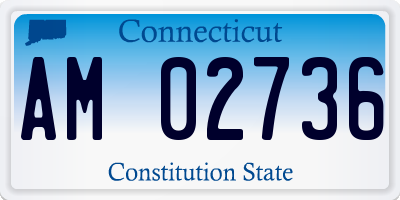 CT license plate AM02736
