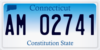 CT license plate AM02741