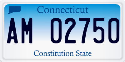 CT license plate AM02750