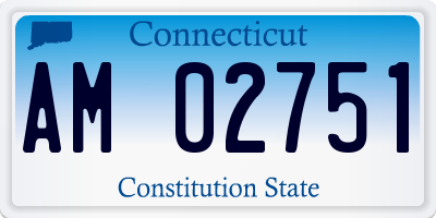 CT license plate AM02751