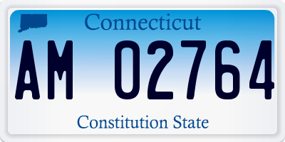 CT license plate AM02764