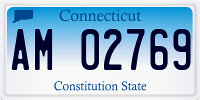 CT license plate AM02769