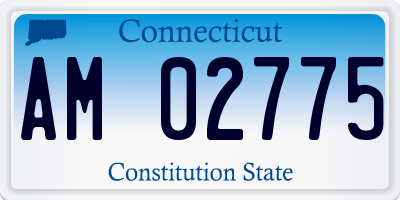 CT license plate AM02775