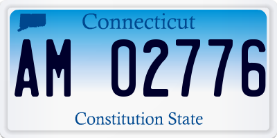 CT license plate AM02776