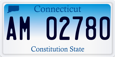 CT license plate AM02780