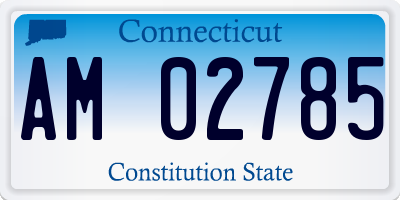 CT license plate AM02785