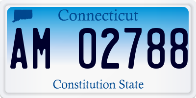 CT license plate AM02788