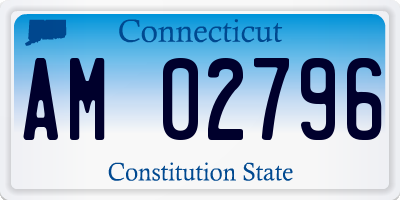 CT license plate AM02796