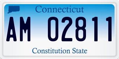 CT license plate AM02811