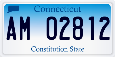CT license plate AM02812