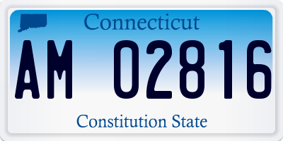 CT license plate AM02816