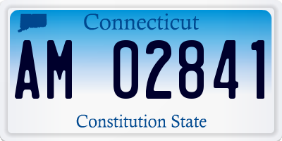 CT license plate AM02841