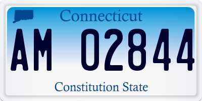 CT license plate AM02844