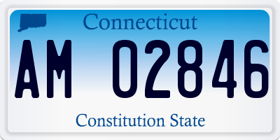 CT license plate AM02846