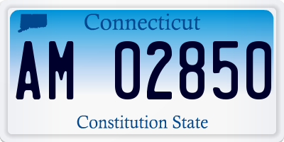 CT license plate AM02850
