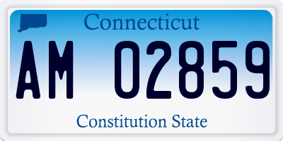 CT license plate AM02859