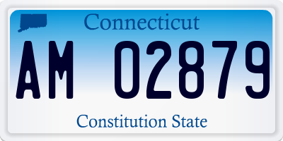 CT license plate AM02879