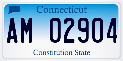 CT license plate AM02904