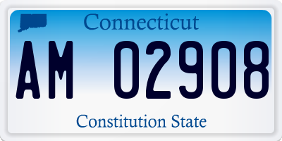 CT license plate AM02908