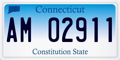 CT license plate AM02911