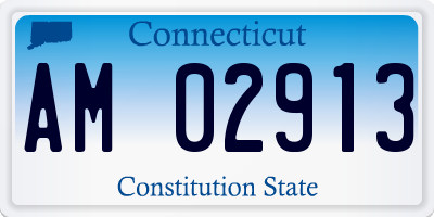 CT license plate AM02913