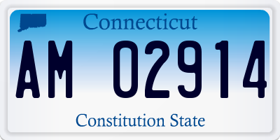 CT license plate AM02914