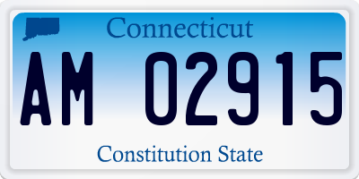 CT license plate AM02915