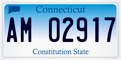CT license plate AM02917