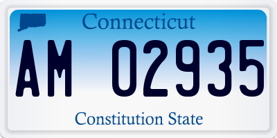 CT license plate AM02935