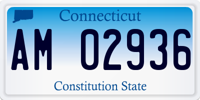 CT license plate AM02936