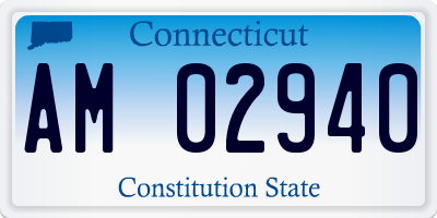 CT license plate AM02940