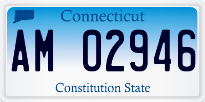 CT license plate AM02946