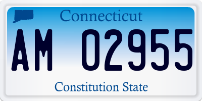 CT license plate AM02955