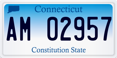 CT license plate AM02957