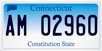CT license plate AM02960