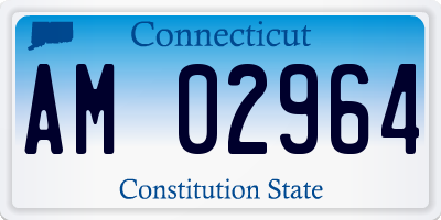CT license plate AM02964