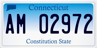 CT license plate AM02972