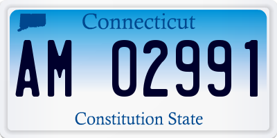 CT license plate AM02991