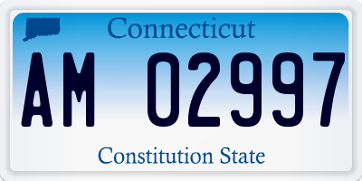 CT license plate AM02997