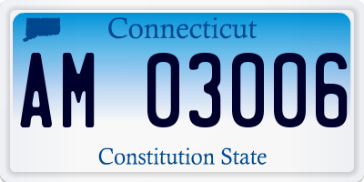 CT license plate AM03006