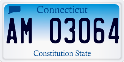 CT license plate AM03064