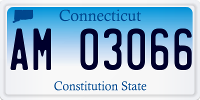 CT license plate AM03066