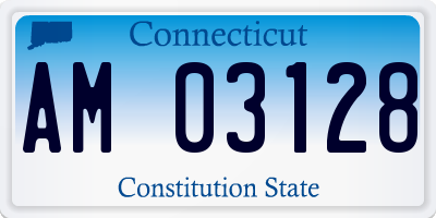 CT license plate AM03128