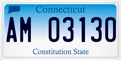 CT license plate AM03130