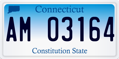 CT license plate AM03164